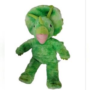 Build a Bear green  Triceratops Dinosaur plush stuffed animal 18"